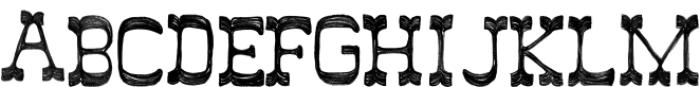 Dear Daphne Serif SVG otf (400) Font UPPERCASE