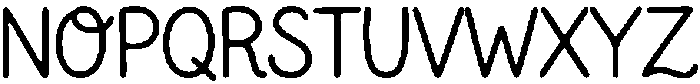 Dear Draft Regular otf (400) Font UPPERCASE