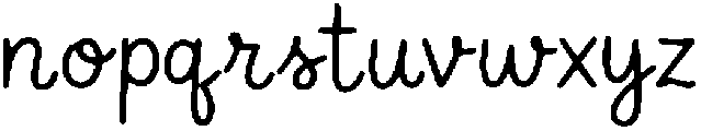 Dear Draft Regular otf (400) Font LOWERCASE