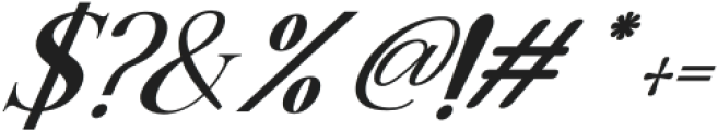 Dear and Fans Italic Regular otf (400) Font OTHER CHARS