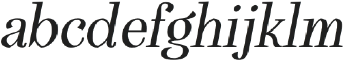 DearPony Regular Oblique otf (400) Font LOWERCASE