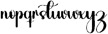 Deary Regular otf (400) Font LOWERCASE