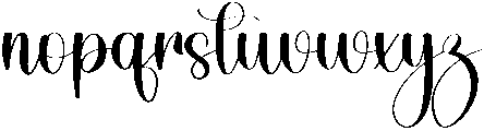 Deary Regular otf (400) Font LOWERCASE