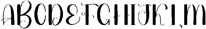 Deary Regular otf (400) Font UPPERCASE