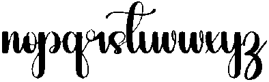Deary Regular otf (400) Font LOWERCASE