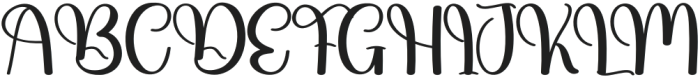 Deary Regular otf (400) Font UPPERCASE