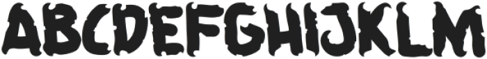 Death Bighost Regular otf (400) Font UPPERCASE