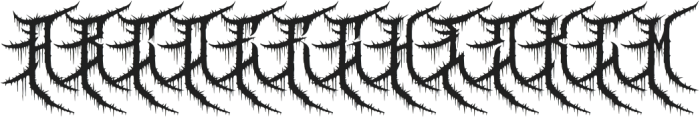 Death Blizard otf (400) Font UPPERCASE