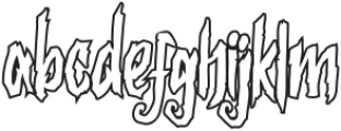 Death Curse Outline otf (400) FONT