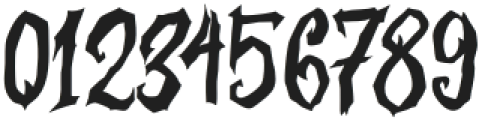Death Curse Regular otf (400) Font OTHER CHARS