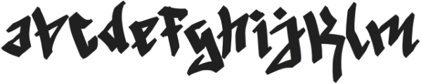 Death Festival Regular otf (400) Font LOWERCASE