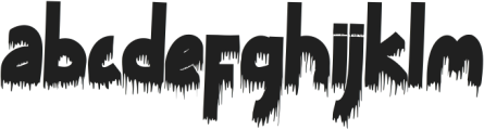 Death Party otf (400) Font LOWERCASE