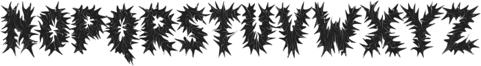 Death Prison ttf (400) Font UPPERCASE