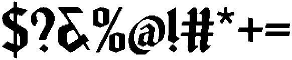 Death Rider otf (400) Font OTHER CHARS