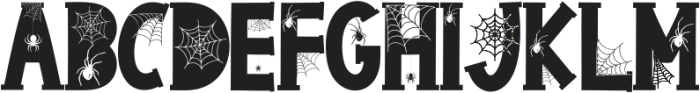 Death Spider ttf (400) Font UPPERCASE