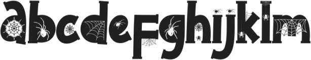 Death Spider ttf (400) Font LOWERCASE