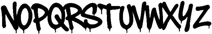 Death Subway Drip otf (400) Font UPPERCASE