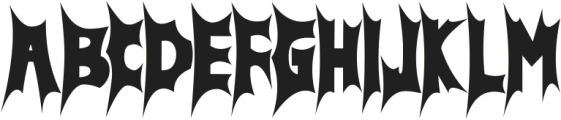 Death Thorn ttf (400) Font UPPERCASE