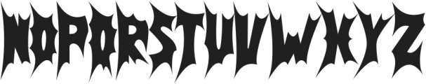 Death Thorn ttf (400) Font UPPERCASE