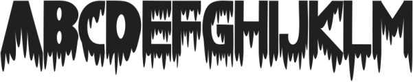 Death Zombie otf (400) Font UPPERCASE