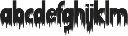 Death Zombie otf (400) Font LOWERCASE