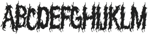Death angel otf (400) Font LOWERCASE