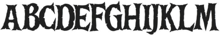 DeathBones-Regular otf (400) Font UPPERCASE