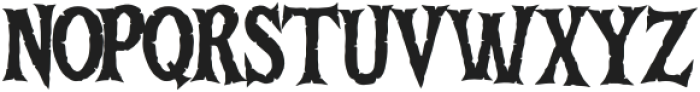 DeathBones-Regular otf (400) Font UPPERCASE