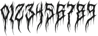 Deathcore otf (400) Font OTHER CHARS