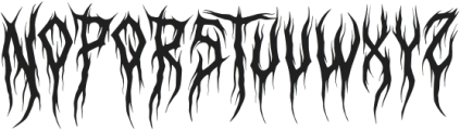 Deathcore otf (400) Font UPPERCASE