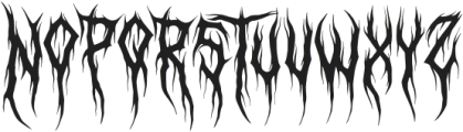 Deathcore otf (400) Font LOWERCASE