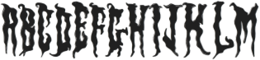 Deathlies Regular otf (400) Font UPPERCASE
