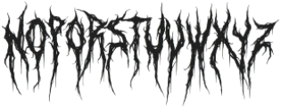 Deathnight otf (400) Font UPPERCASE