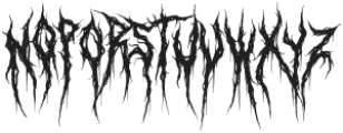 Deathnight otf (400) Font LOWERCASE