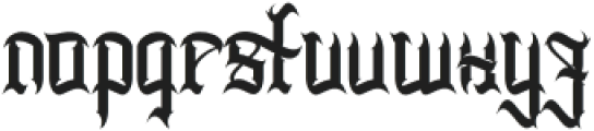 Deaths Hallows Regular otf (400) Font LOWERCASE