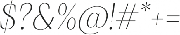 Debira ExtraLight Italic otf (200) Font OTHER CHARS