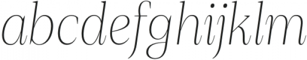 Debira ExtraLight Italic otf (200) Font LOWERCASE