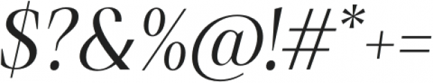 Debira-Italic otf (400) Font OTHER CHARS