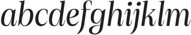 Debira Medium Italic otf (500) Font LOWERCASE