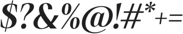 Debira SemiBold Italic otf (600) Font OTHER CHARS