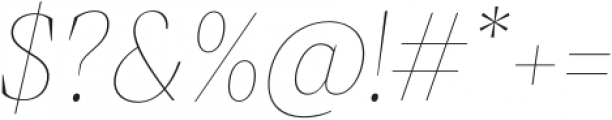 Debira Thin Italic otf (100) Font OTHER CHARS