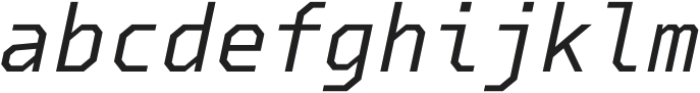 Debugger Italic otf (400) Font LOWERCASE