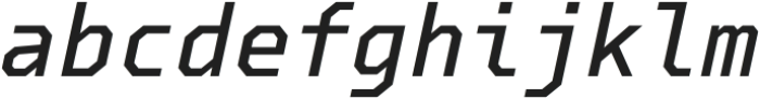 Debugger Medium Italic otf (500) Font LOWERCASE