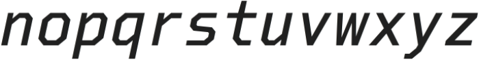 Debugger Medium Italic otf (500) Font LOWERCASE