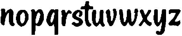 Debusu ttf (400) Font LOWERCASE