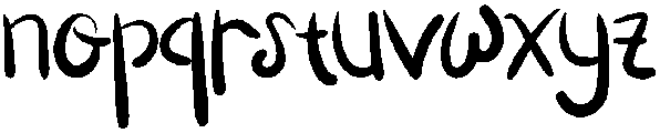 December Christmas Regular otf (400) Font LOWERCASE
