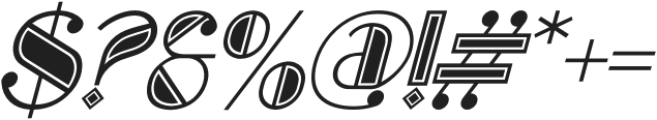Deco Majesty Italic otf (400) Font OTHER CHARS