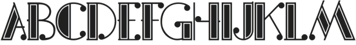 Deco Majesty Regular otf (400) Font UPPERCASE