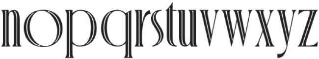 Decobra Regular otf (400) Font LOWERCASE