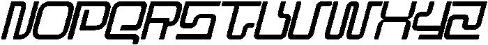 Decorative Aesthetic Regular Italic otf (400) Font UPPERCASE